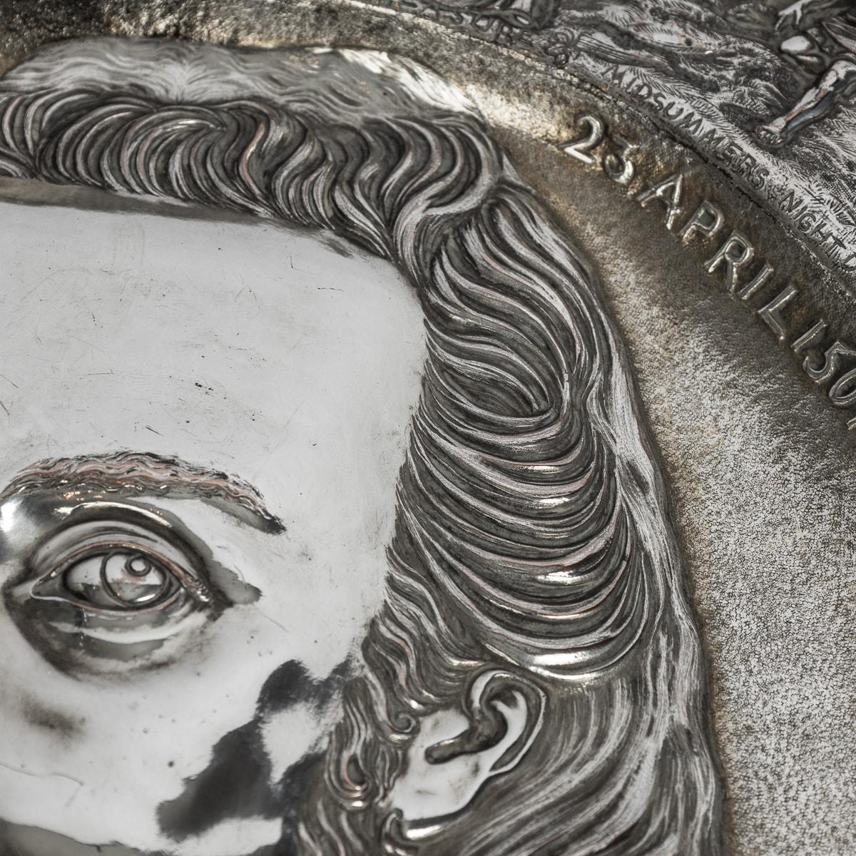 19th Century Victorian Silver Plated Shakespeare Charger, Elkington c.1850 For Sale 11