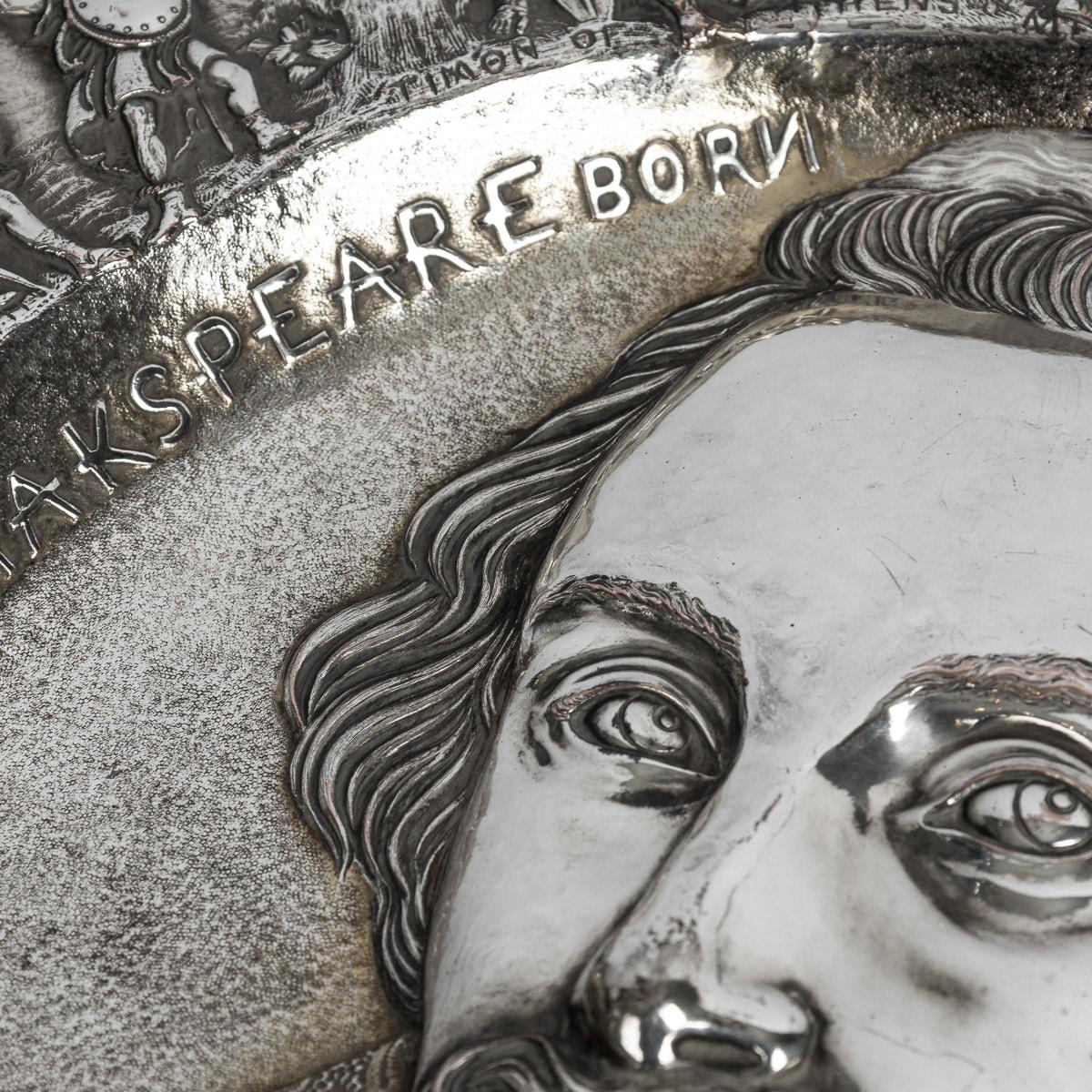 19th Century Victorian Silver Plated Shakespeare Charger, Elkington c.1850 For Sale 11