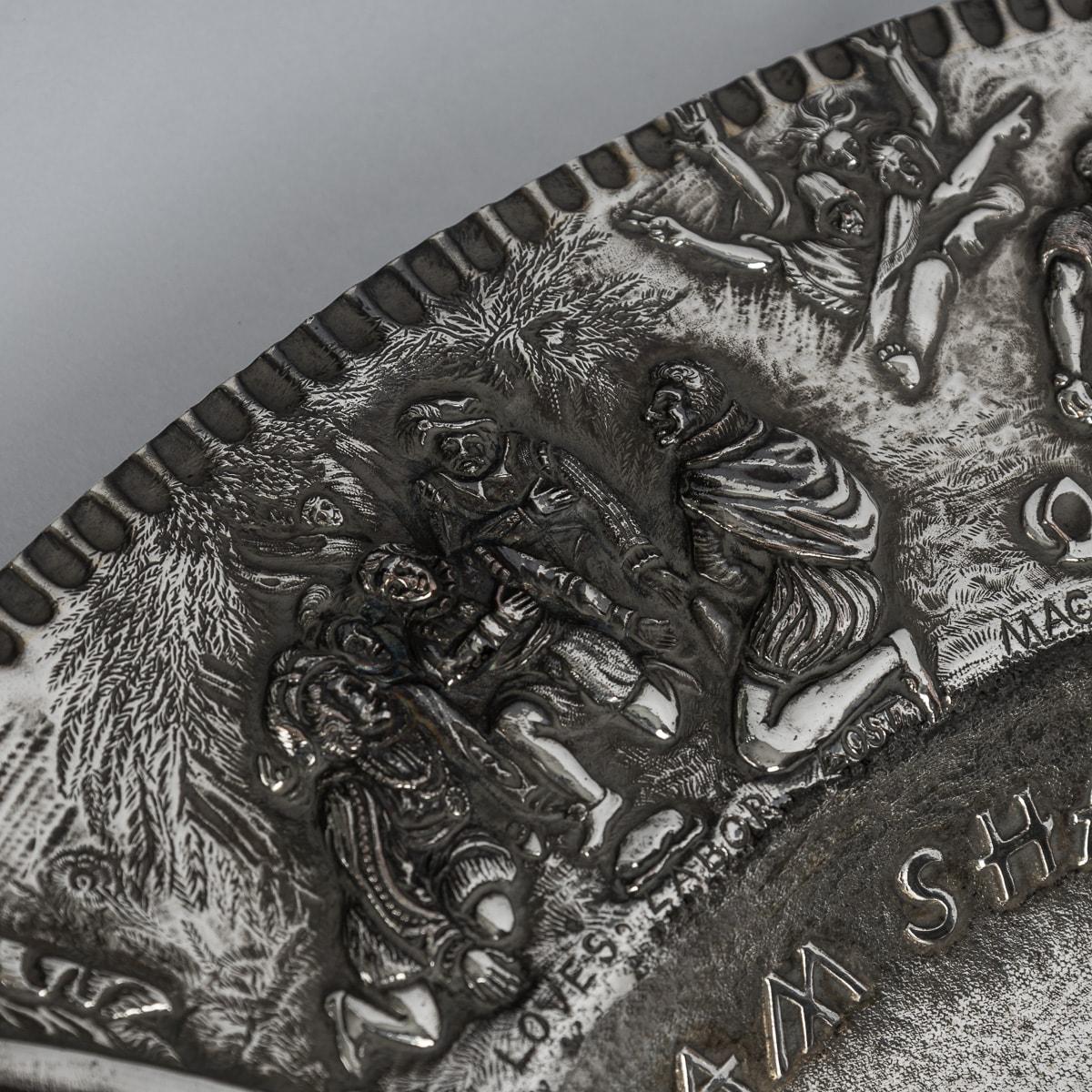 19th Century Victorian Silver Plated Shakespeare Charger, Elkington c.1850 For Sale 13