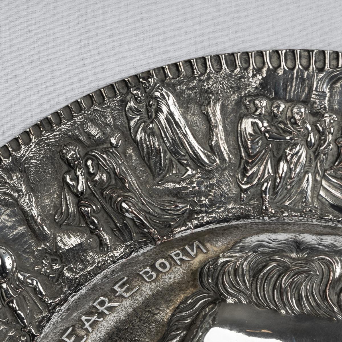 English 19th Century Victorian Silver Plated Shakespeare Charger, Elkington c.1850 For Sale