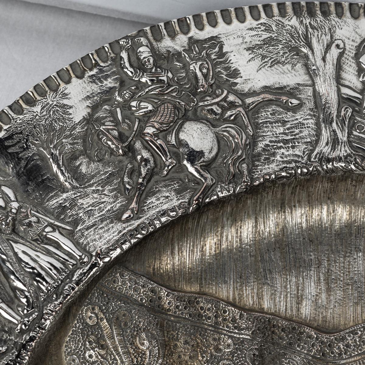 19th Century Victorian Silver Plated Shakespeare Charger, Elkington c.1850 For Sale 1