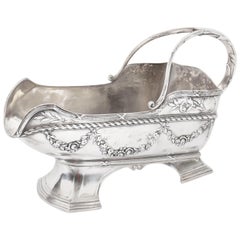19th Century Victorian Silver Plated Wine Bottle Cradle