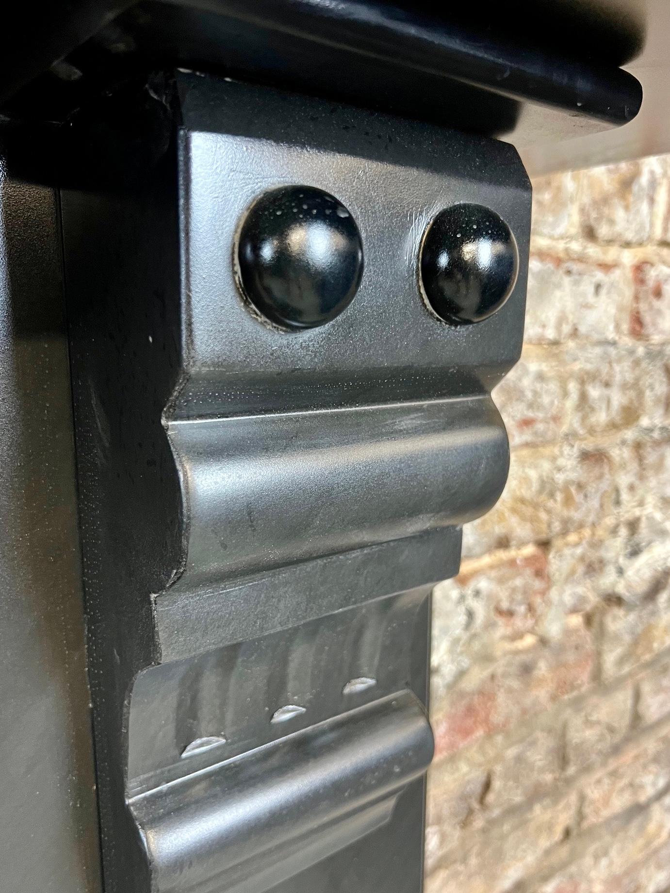 Hand-Painted 19th Century Victorian Slate Fireplace Mantlepiece