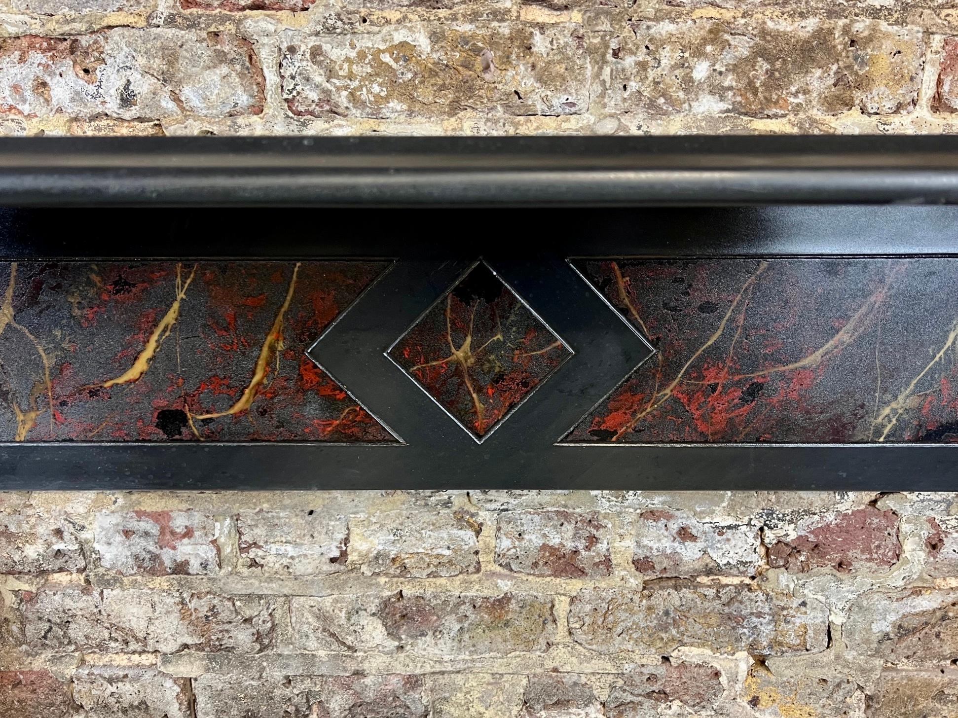 19th Century Victorian Slate Fireplace Mantlepiece 4