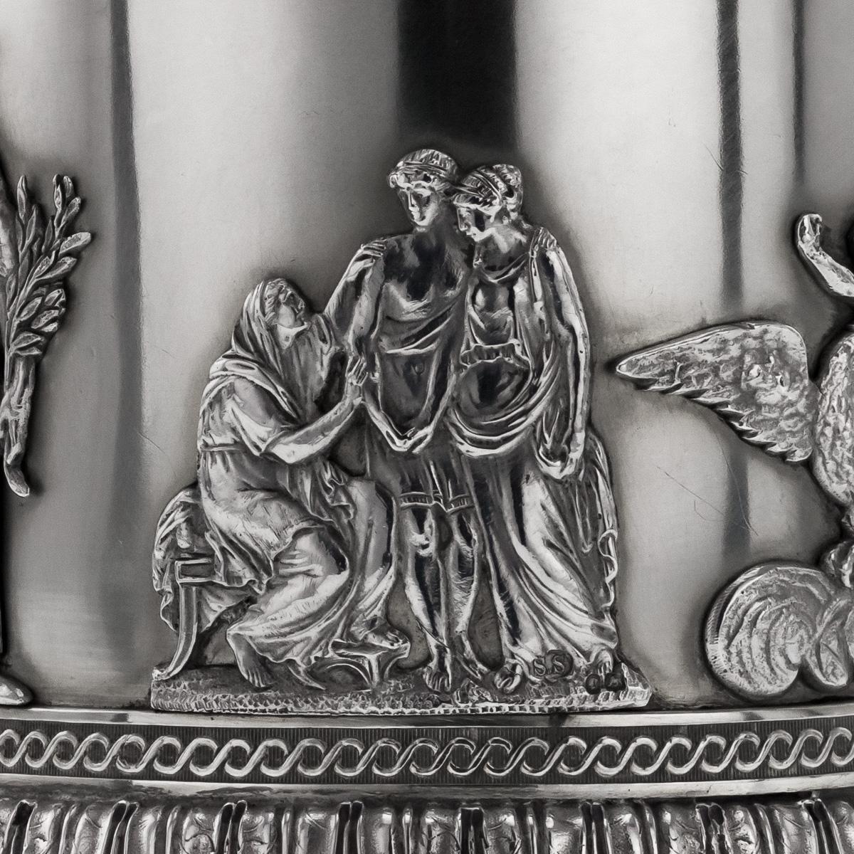 19. Jahrhundert viktorianischen massivem Silber 3-Teilige Centerpiece Garnitur:: Stephen Smith im Angebot 5