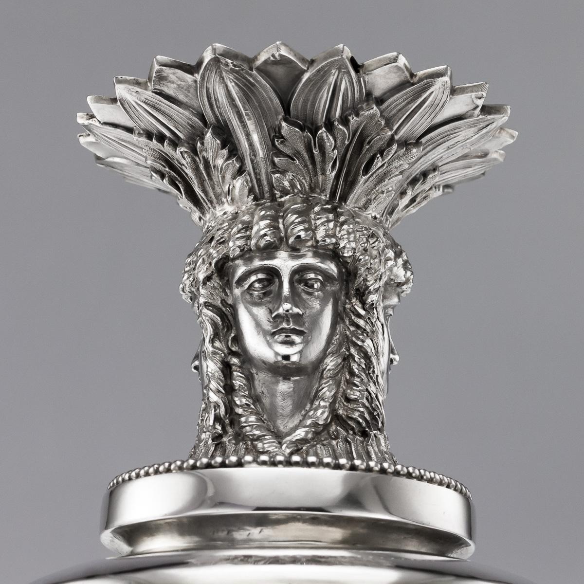 19. Jahrhundert viktorianischen massivem Silber 3-Teilige Centerpiece Garnitur:: Stephen Smith im Angebot 2