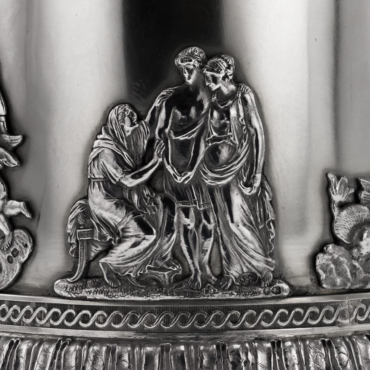 19. Jahrhundert viktorianischen massivem Silber 3-Teilige Centerpiece Garnitur:: Stephen Smith im Angebot 4