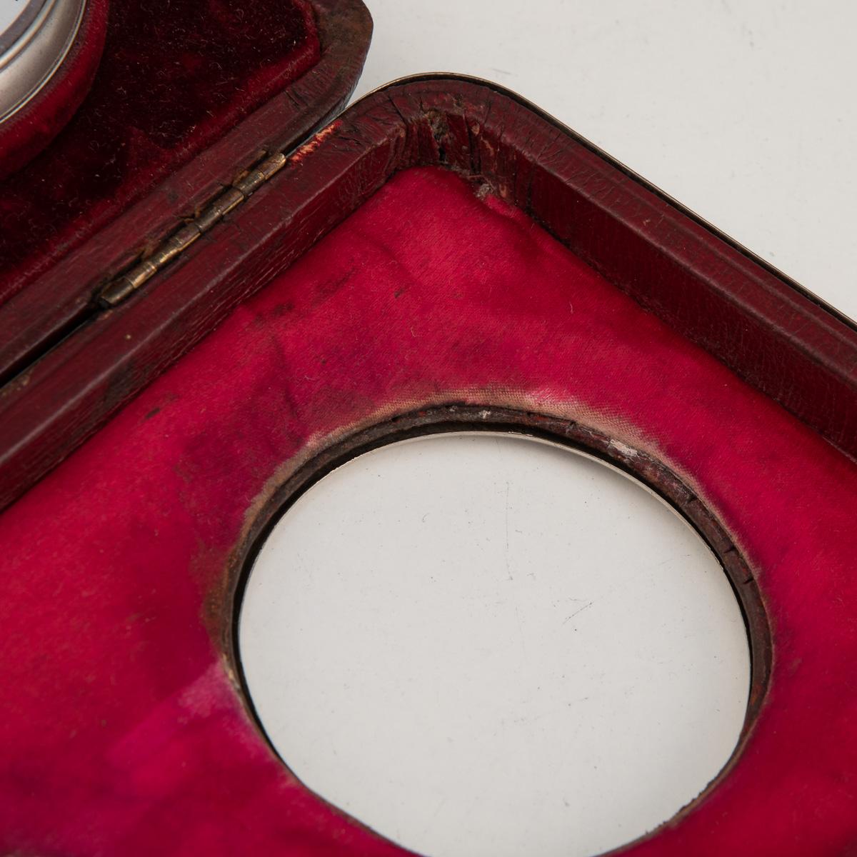 19th Century Victorian Solid Silver Barometer & Watch Desk Stand, c.1899 3