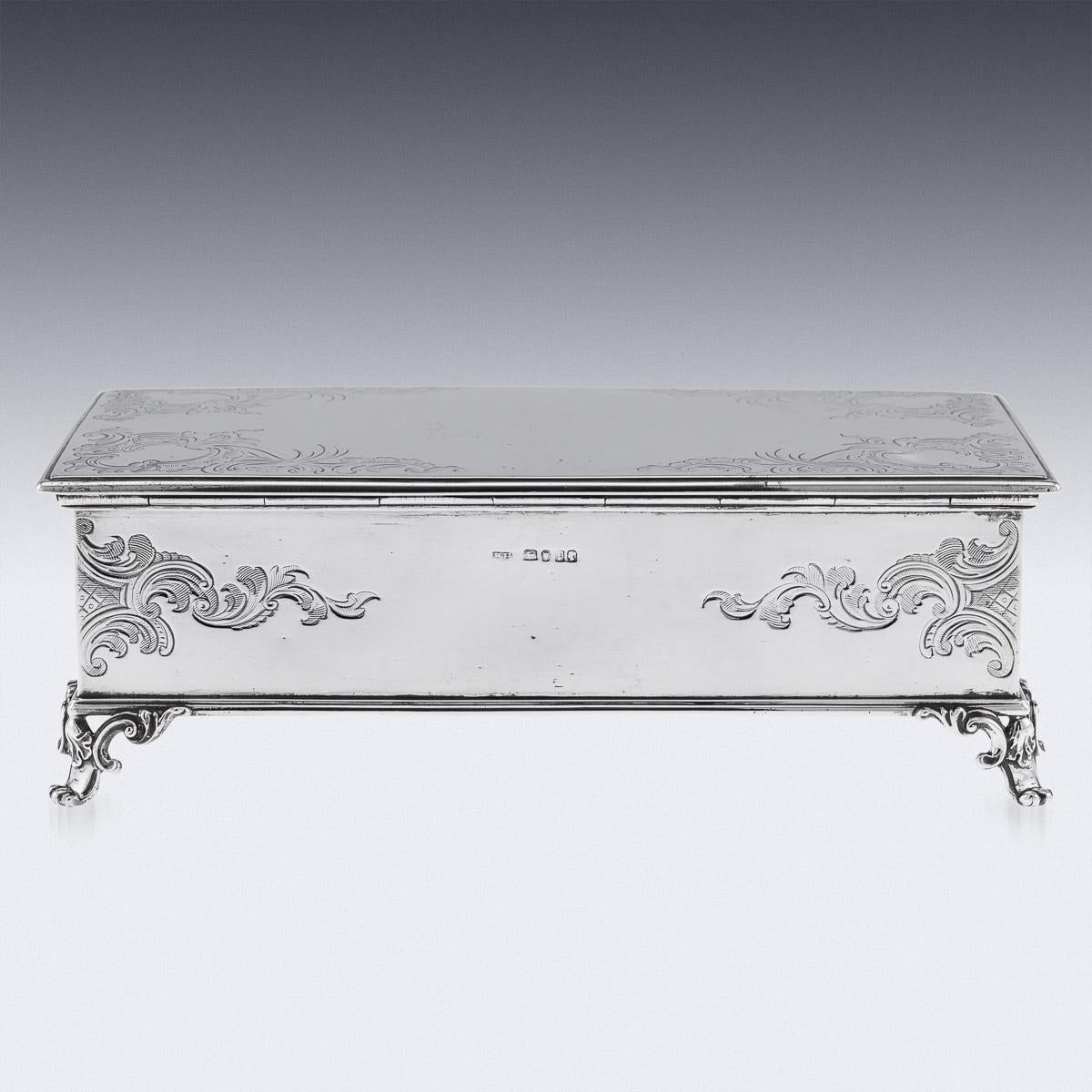19th Century, Victorian Solid Silver Inkstand, Robert Hennell, c.1850 For Sale 2