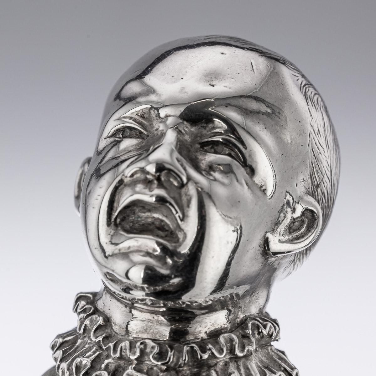 19th Century Victorian Solid Silver Novelty Salt & Pepper, London, c.1880 For Sale 11