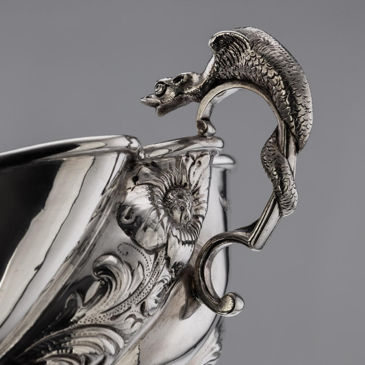 Set di otto ciotole in argento massiccio vittoriano del XIX secolo, Carrington & Co. in vendita 4