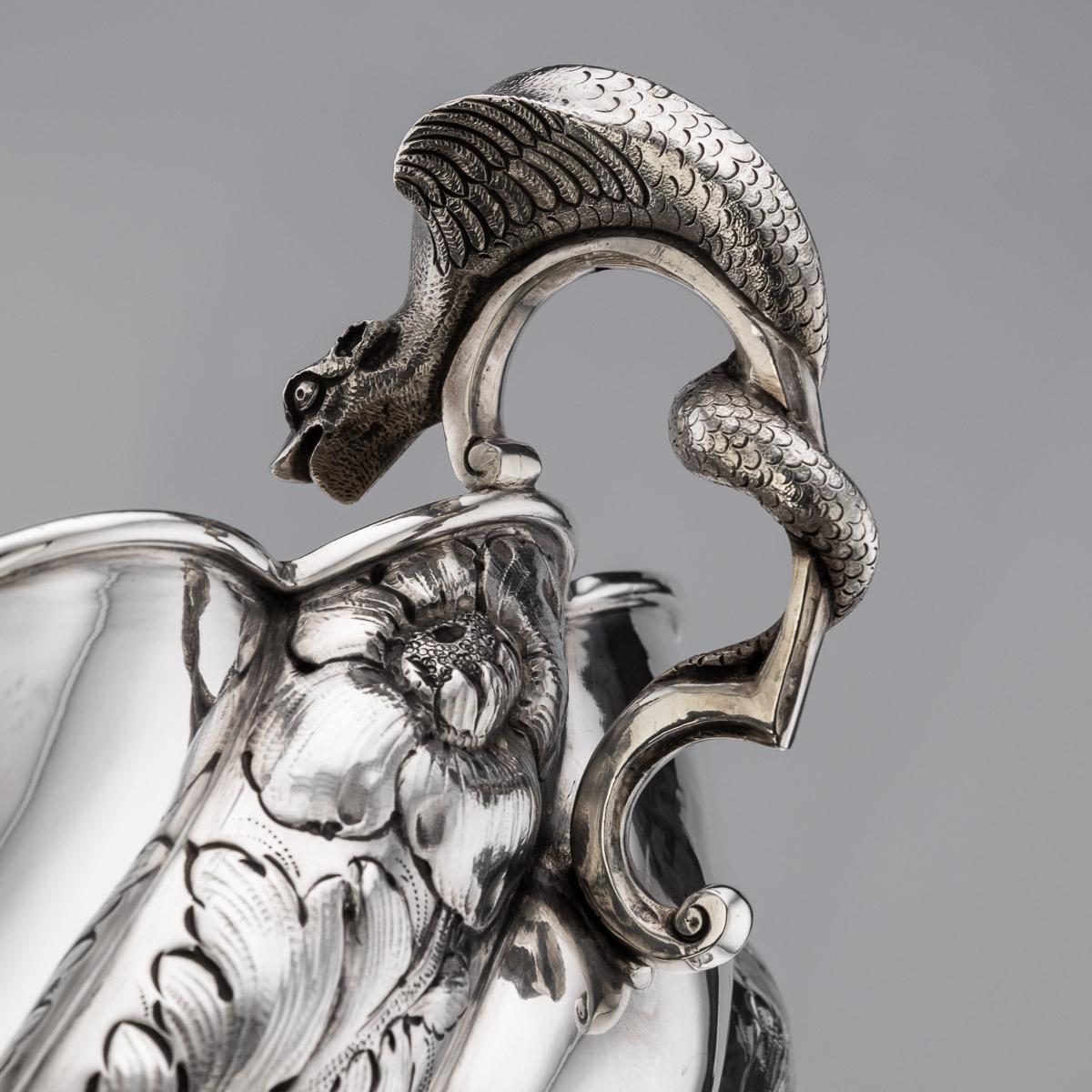 Vittoriano Set di otto ciotole in argento massiccio vittoriano del XIX secolo, Carrington & Co. in vendita