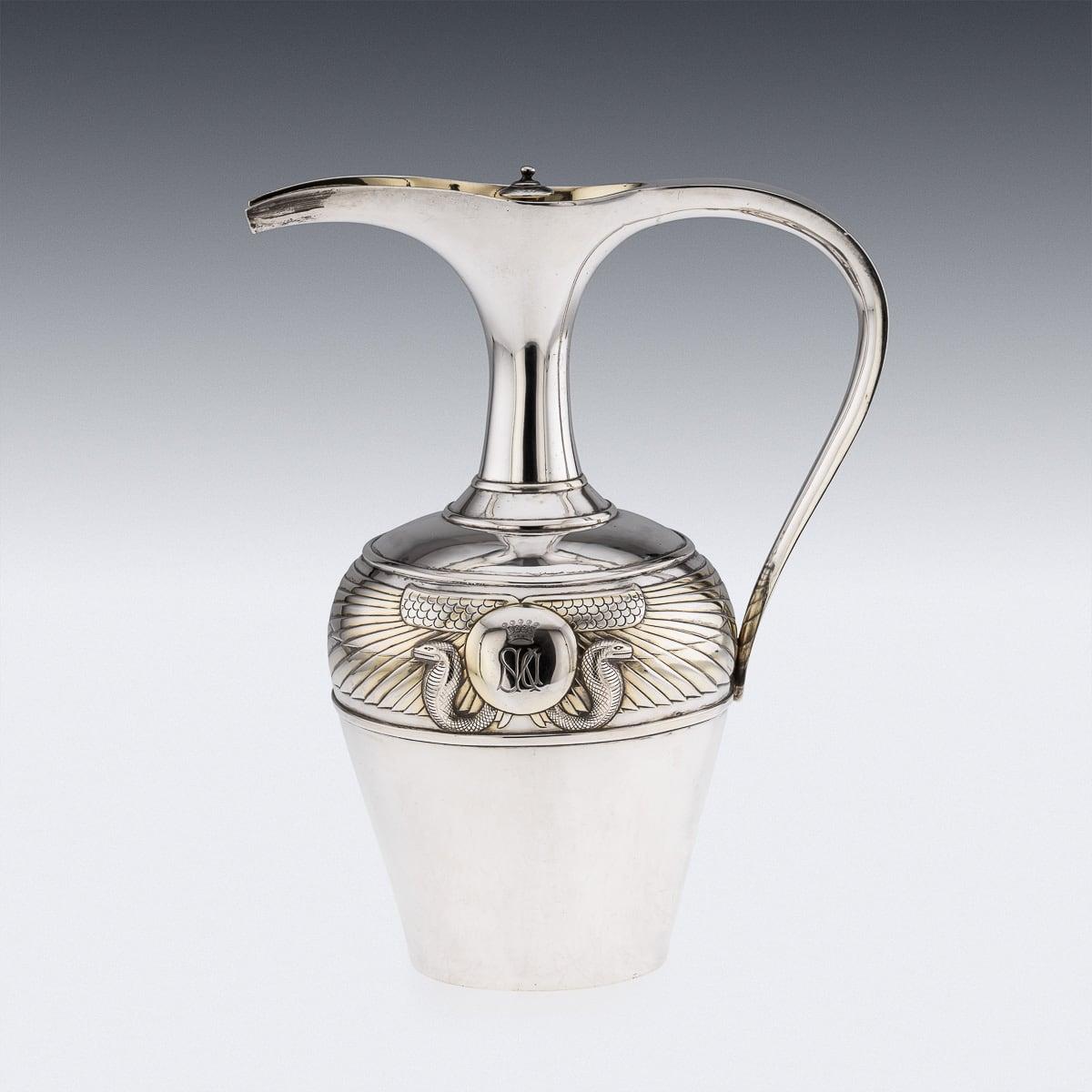 Jarra de vino victoriana de plata maciza del siglo XIX, Edward Barnard & Sons c.1870 en Bueno estado para la venta en Royal Tunbridge Wells, Kent