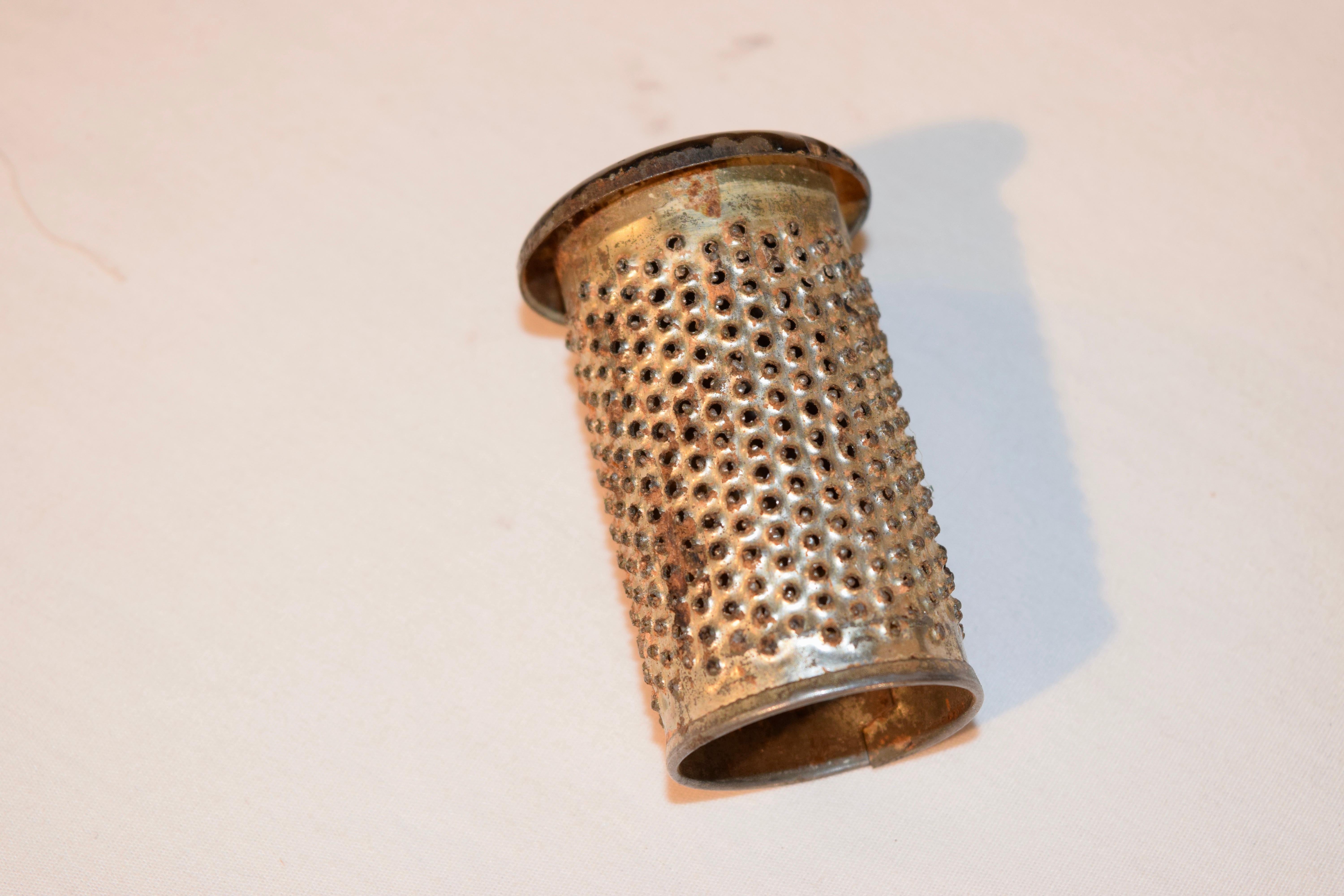 19th Century Victorian Spice Tin with Spice Grater 2