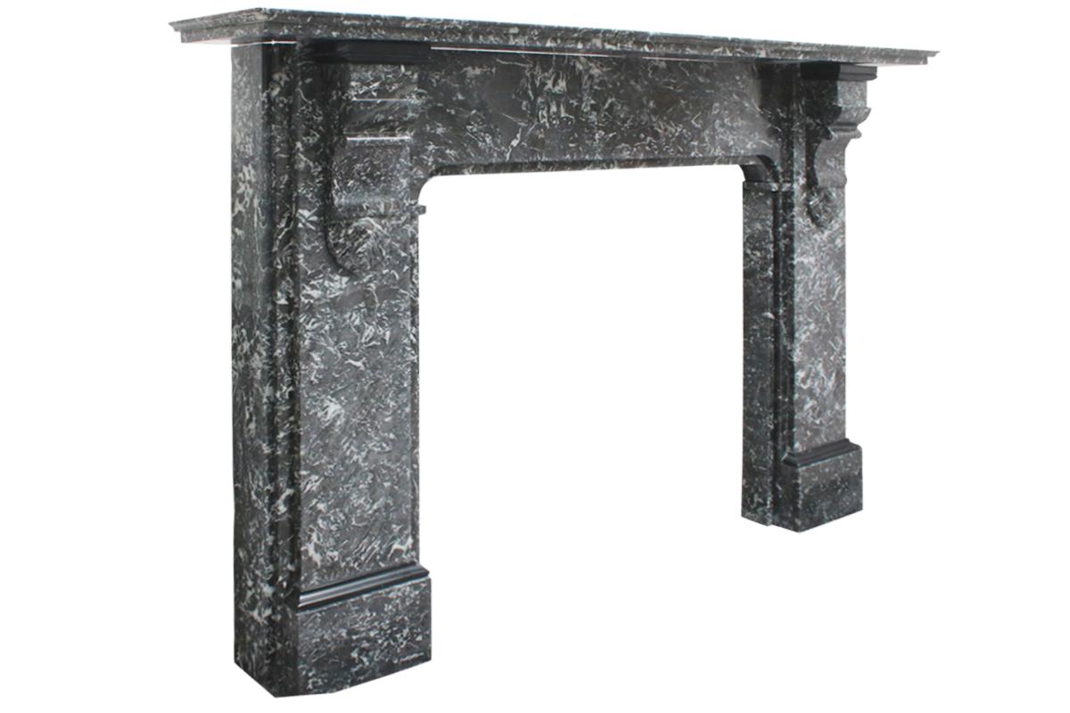 19th Century Victorian St Anne Marble Fireplace Surround In Good Condition In Manchester, GB