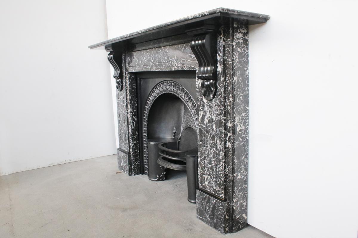 19th Century Victorian St Anne Marble Fireplace Surround In Good Condition In Manchester, GB