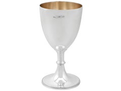19th Century Victorian Sterling Silver Goblet