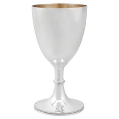 Antique 19th Century Victorian Sterling Silver Goblet