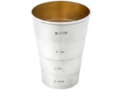 19th Century Victorian Sterling Silver Travelling Collapsible Beaker