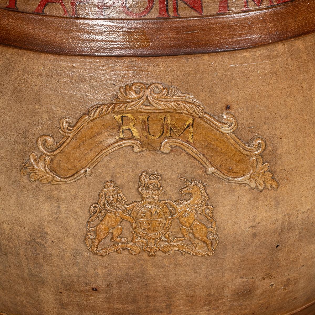 19th Century Victorian Stoneware Rum Barrel, c.1860 10