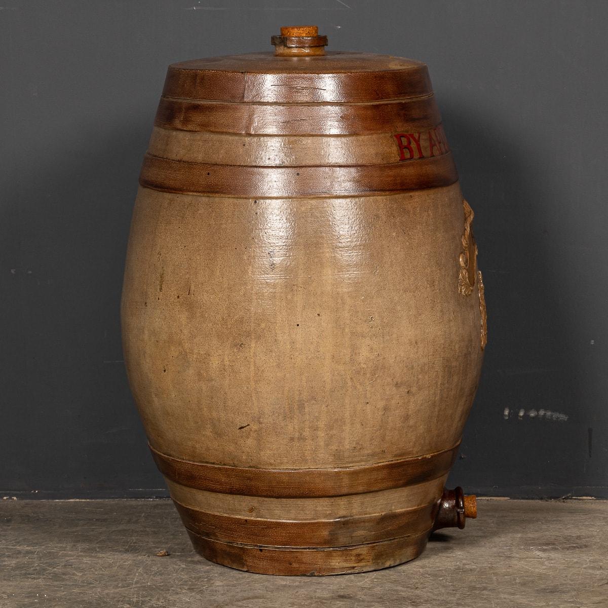 19th Century Victorian Stoneware Rum Barrel, c.1860 2