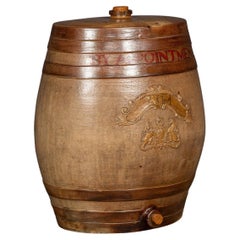 19th Century Victorian Stoneware Rum Barrel, c.1860