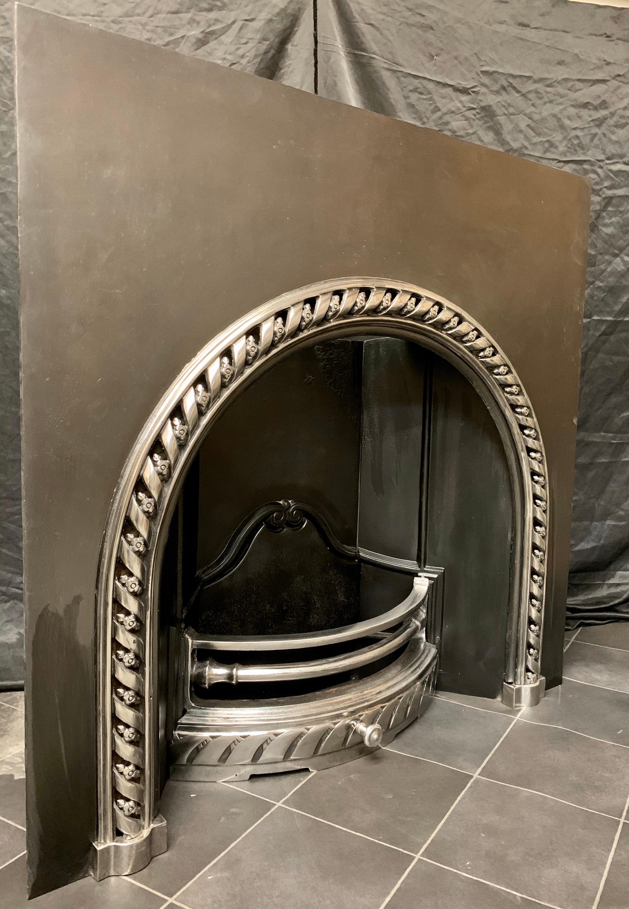 arched fireplace insert