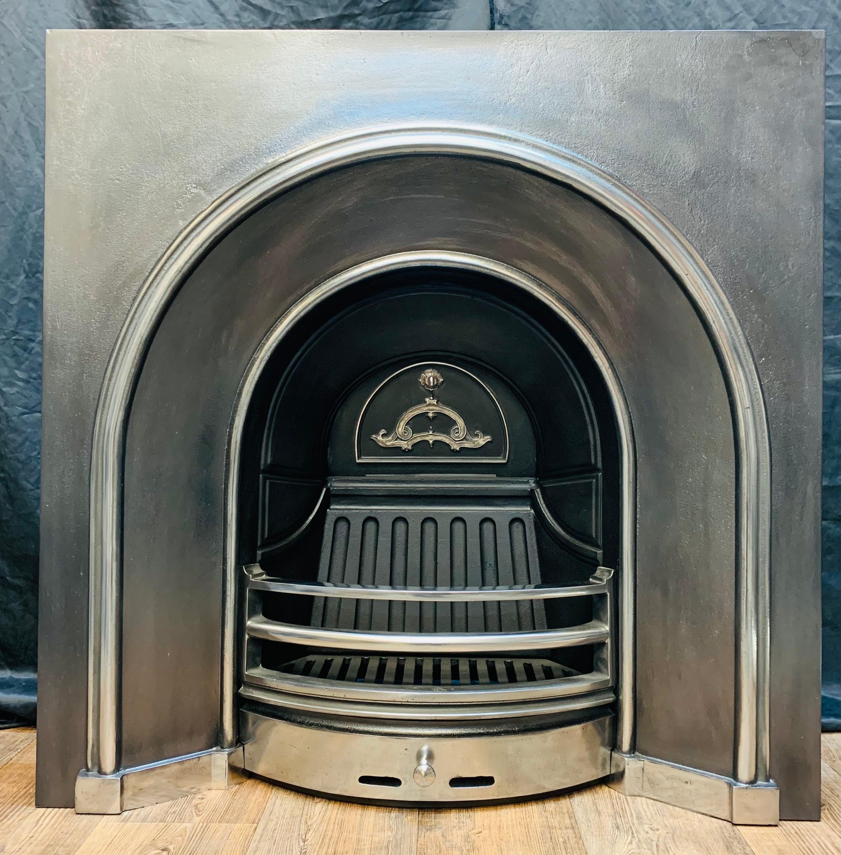 victorian arched fireplace insert