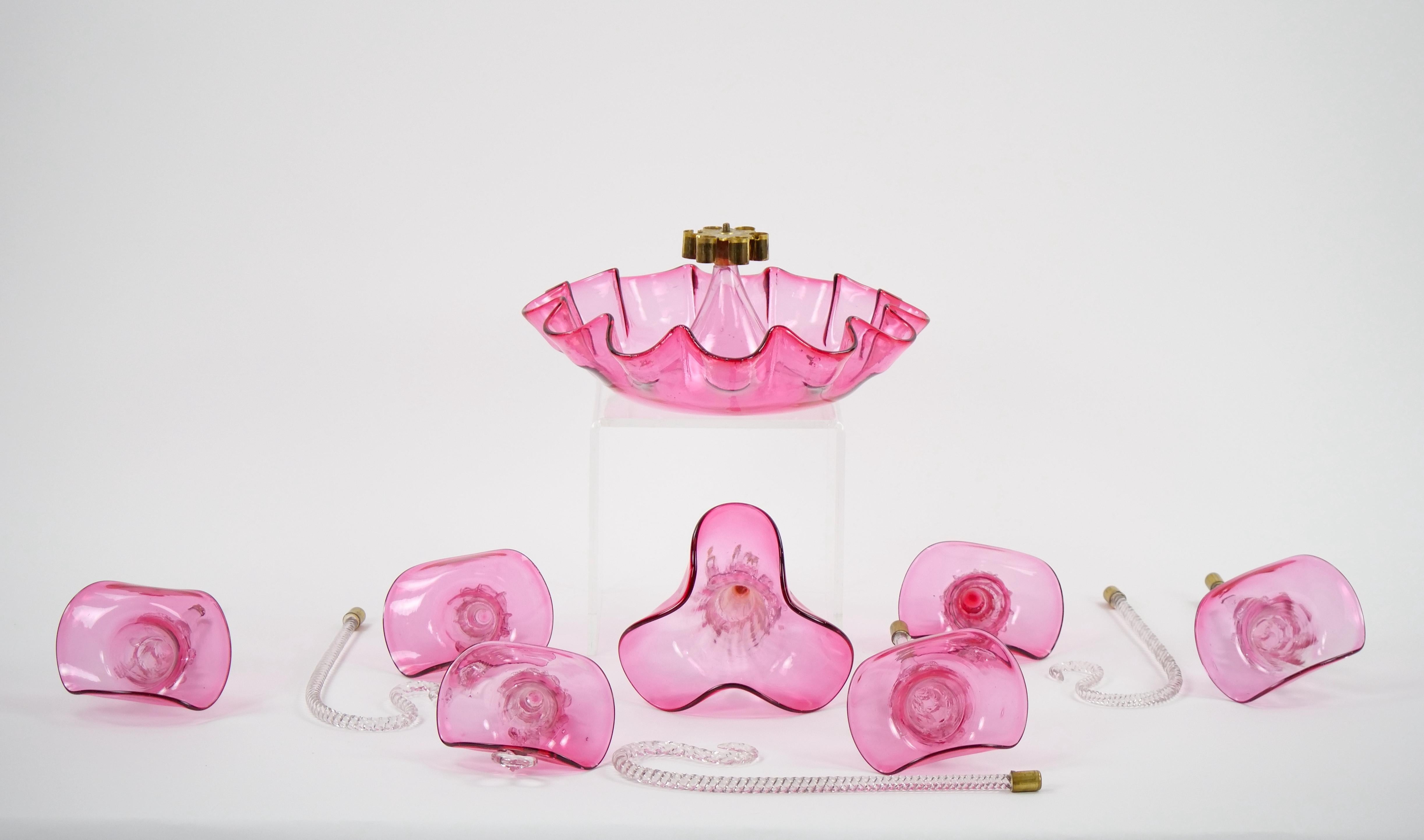 Französische Glasvase im viktorianischen Stil des 19. Jahrhunderts Epergne Tafelaufsatz Vase im Angebot 6