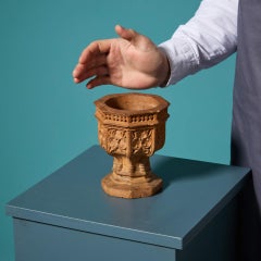 19th Century Victorian Terracotta Model Of A Gothic Font