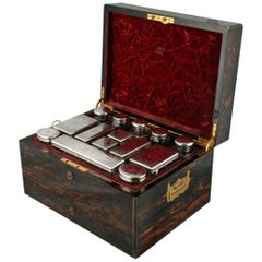 19th Century Victorian The Earl of Hardwicke Jewellery or Dressing Box, Silver
