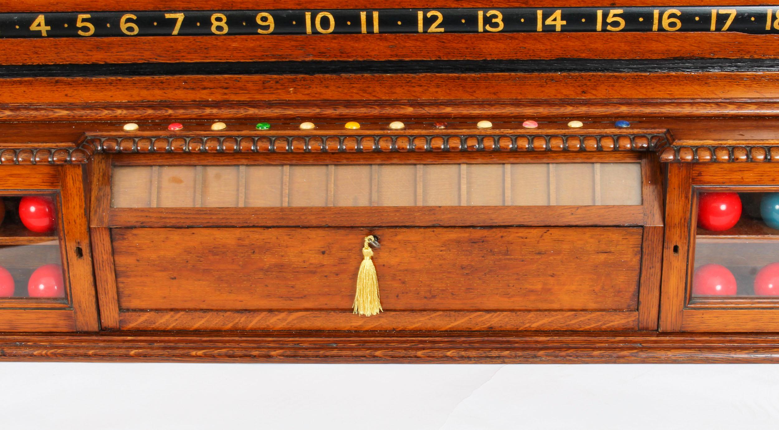 19th Century Victorian Thurston Billiard Snooker and Life Pool Scoreboard 3