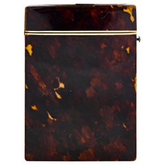 19th Century Victorian Tortoise Shell Card Case