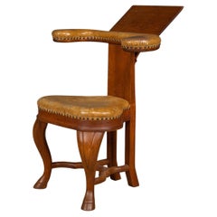 Antique 19th Century Victorian Upholstered "Cockfighting" Chair, c.1880
