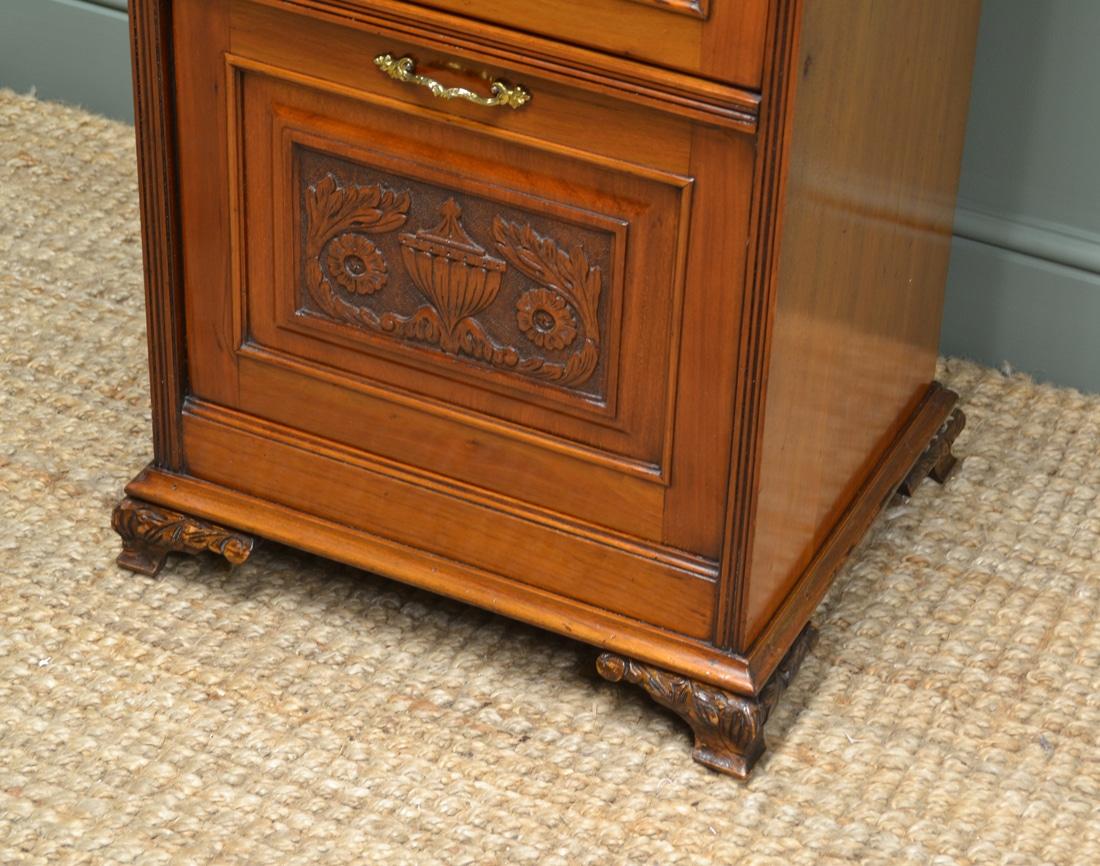 19th Century Victorian Walnut Antique Side Cabinet For Sale 1