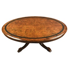 Antique 19th century Victorian walnut coffee table 