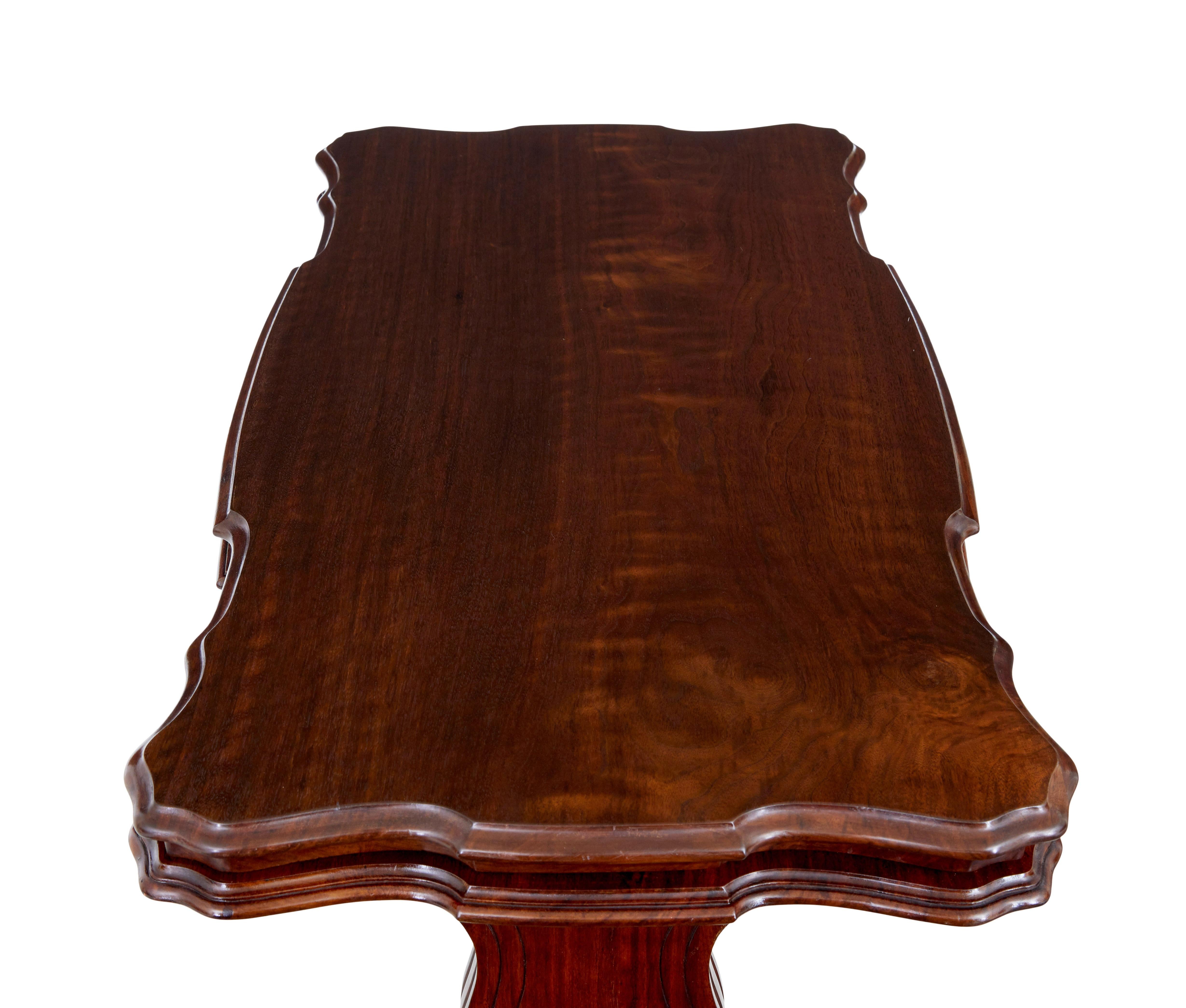 19th Century 19th century Victorian walnut metamorphic dumb waiter For Sale