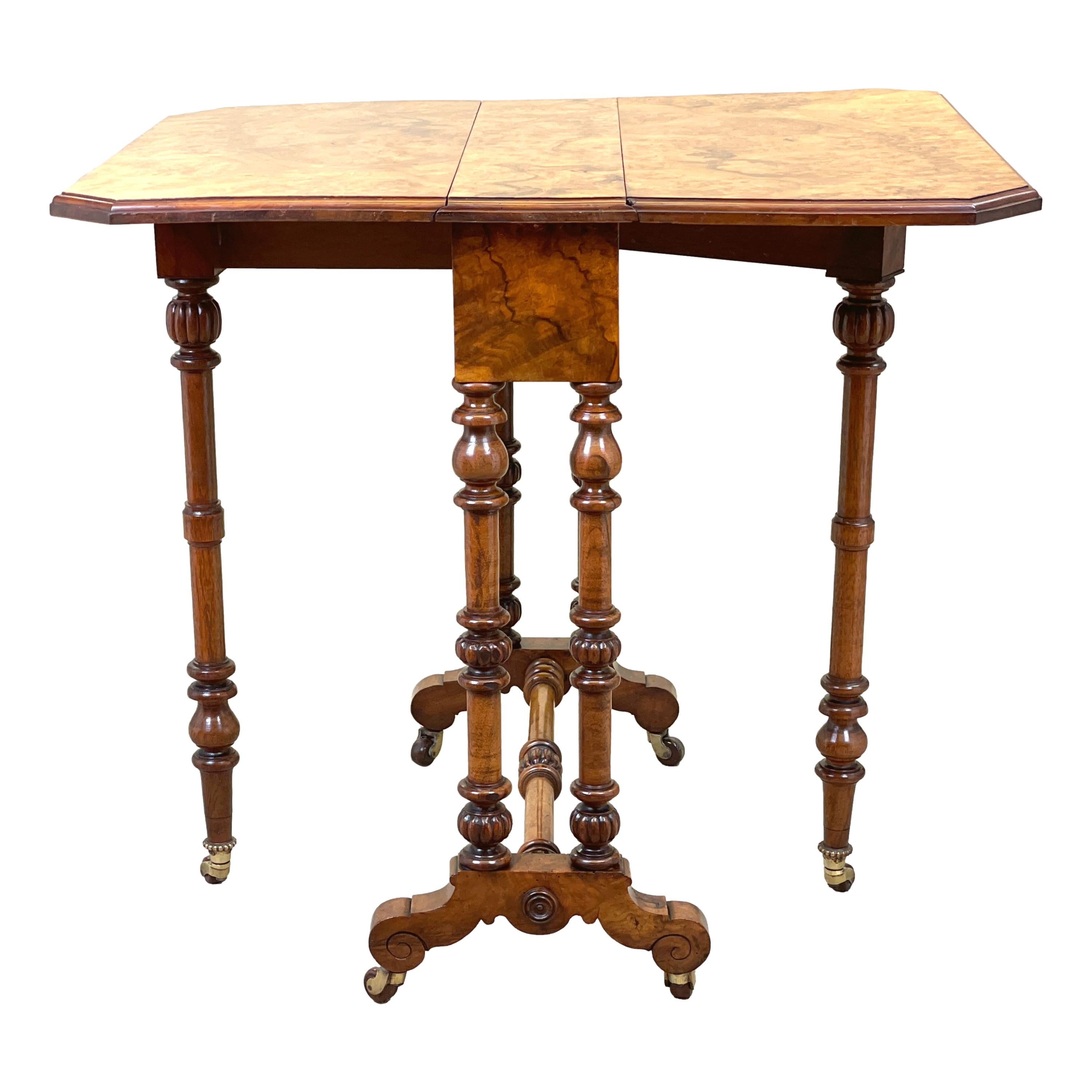 19th Century Victorian Walnut Sutherland Table 2