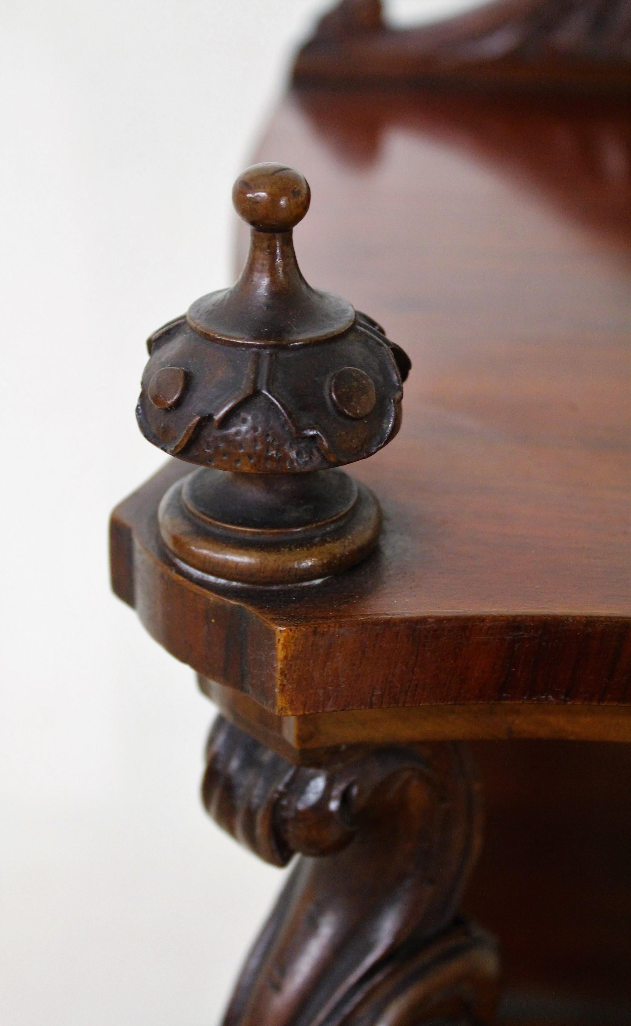 19th Century Victorian Walnut Wot Not For Sale 8