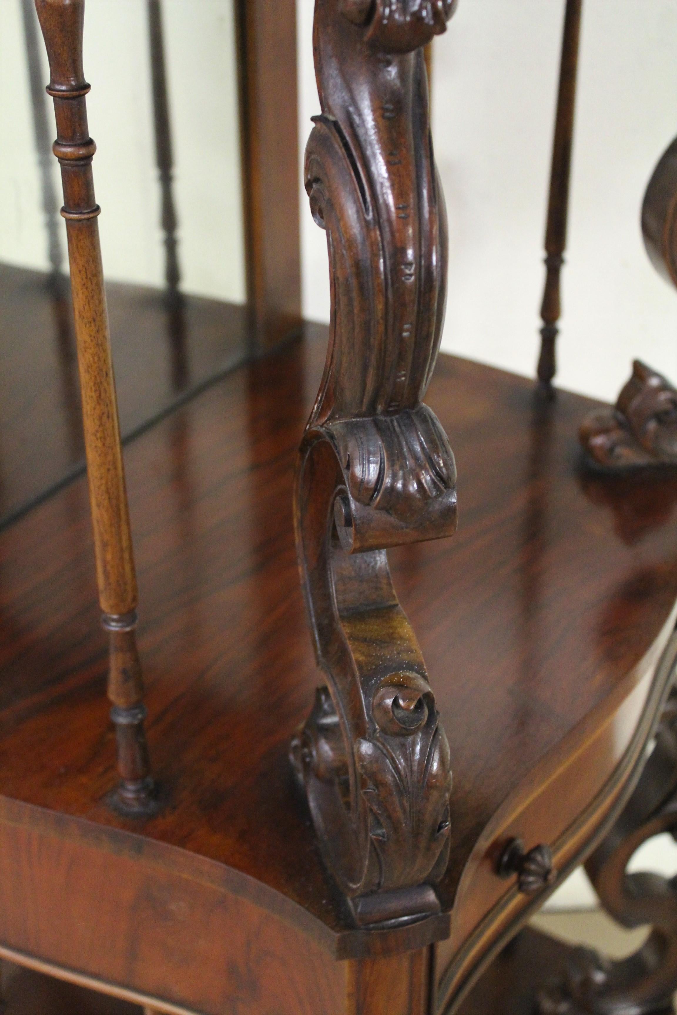 19th Century Victorian Walnut Wot Not For Sale 12