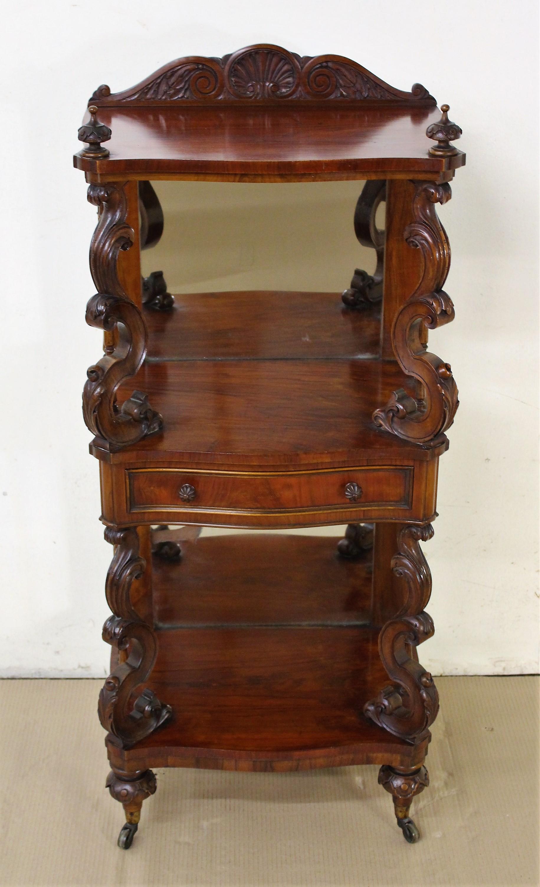 19th Century Victorian Walnut Wot Not For Sale 1