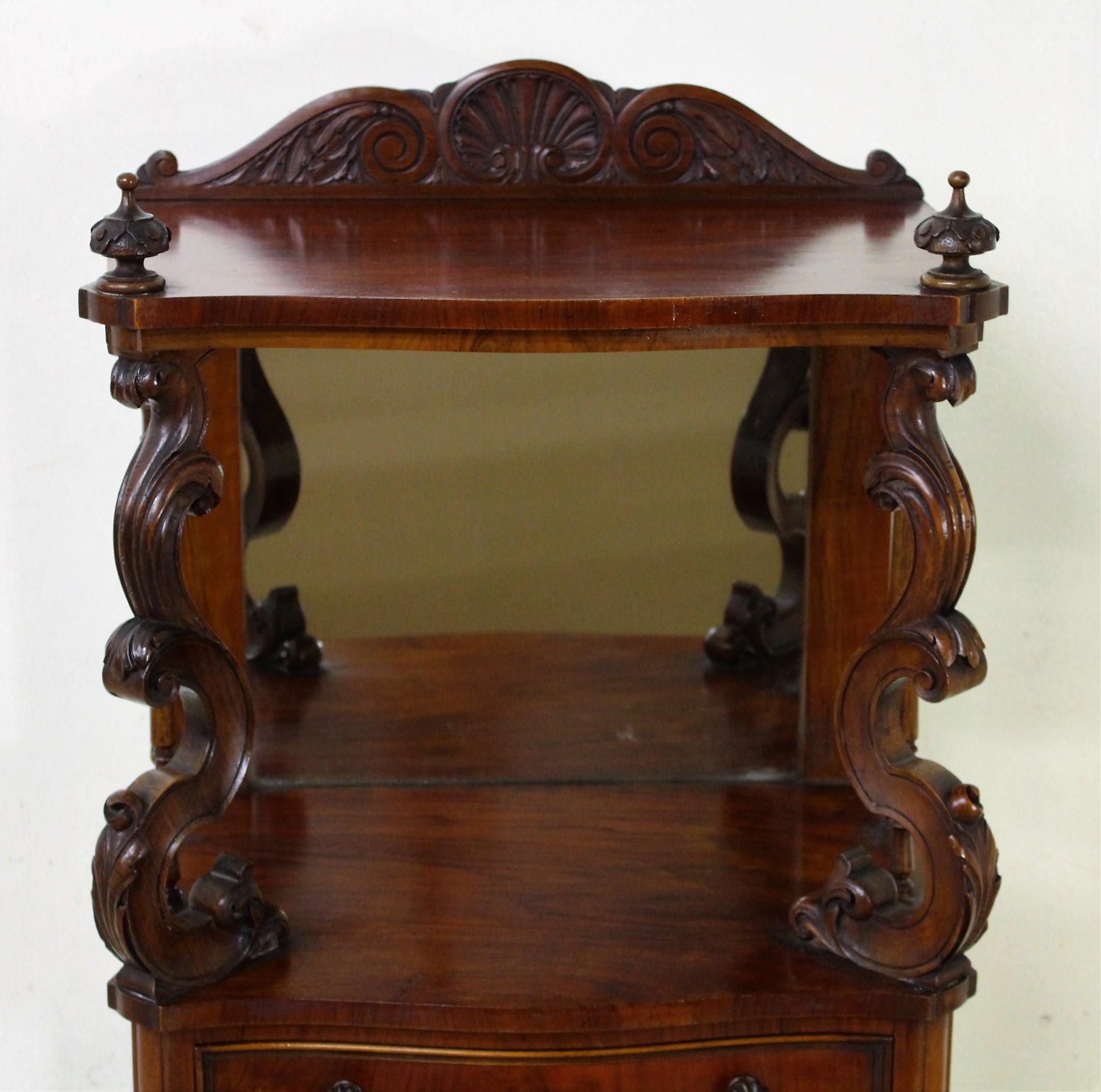 19th Century Victorian Walnut Wot Not For Sale 3