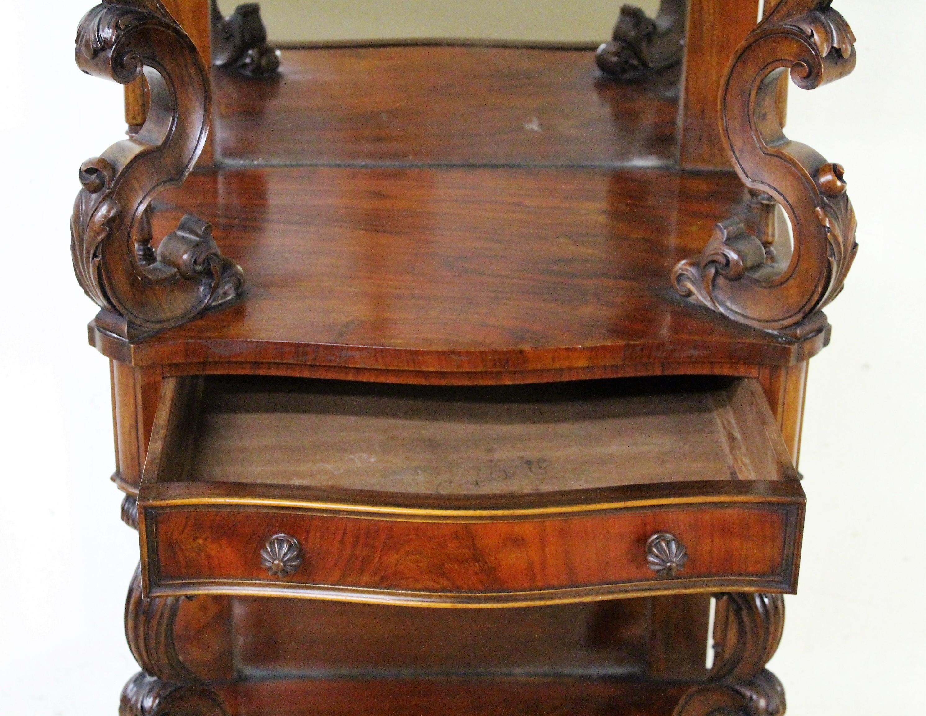 19th Century Victorian Walnut Wot Not For Sale 5