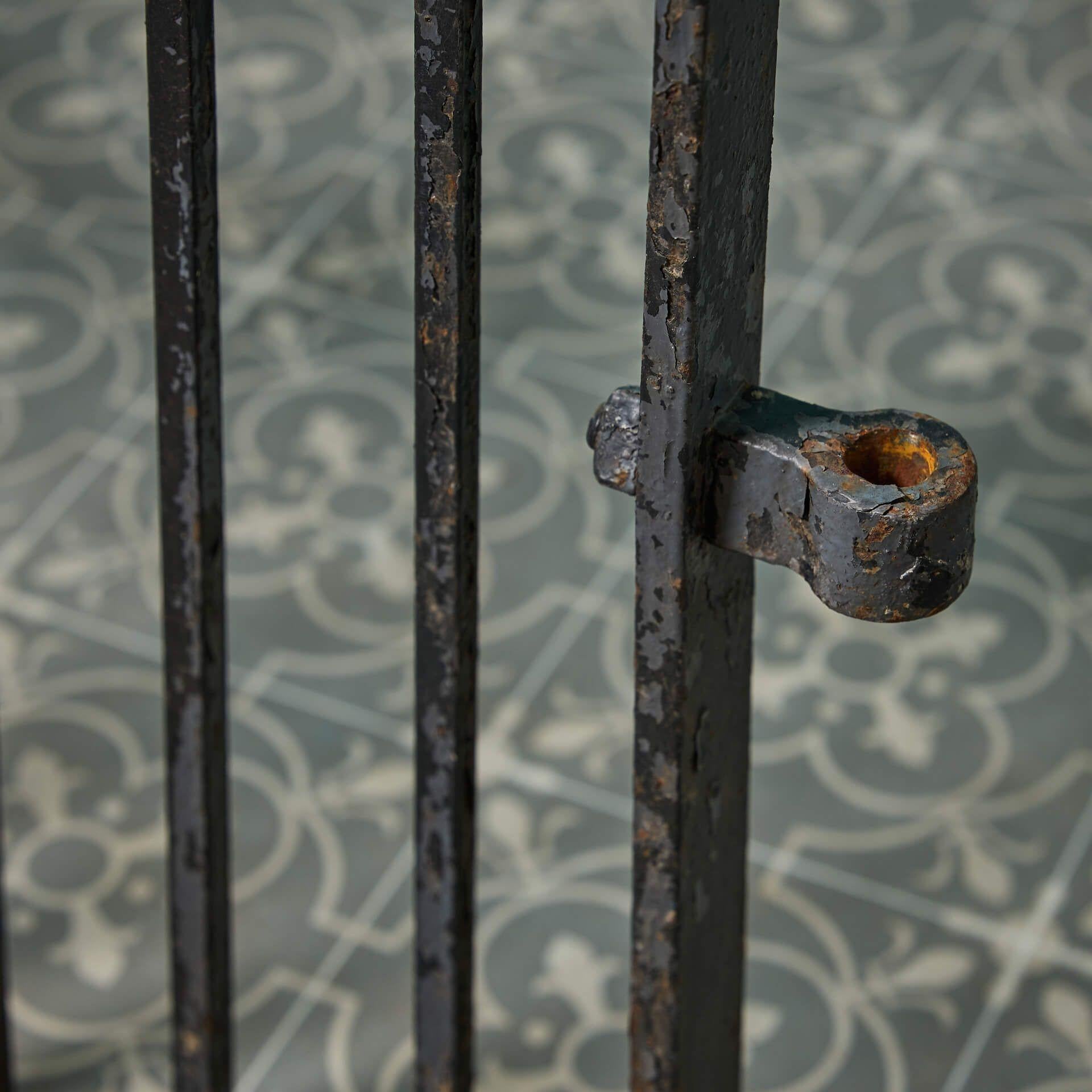 Vittoriano Cancello vittoriano in ferro battuto del XIX secolo in vendita