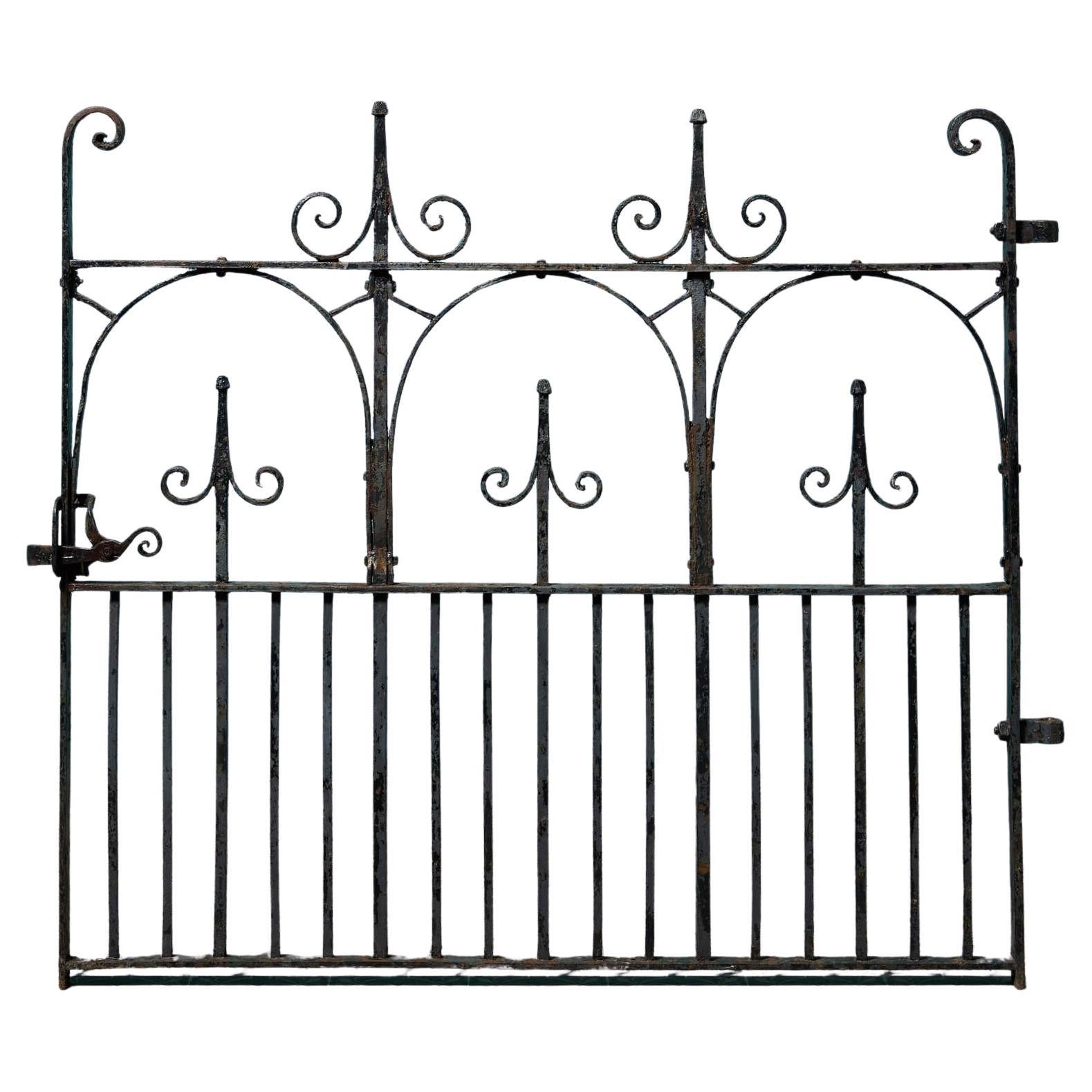 19th Century Victorian Wrought Iron Gate