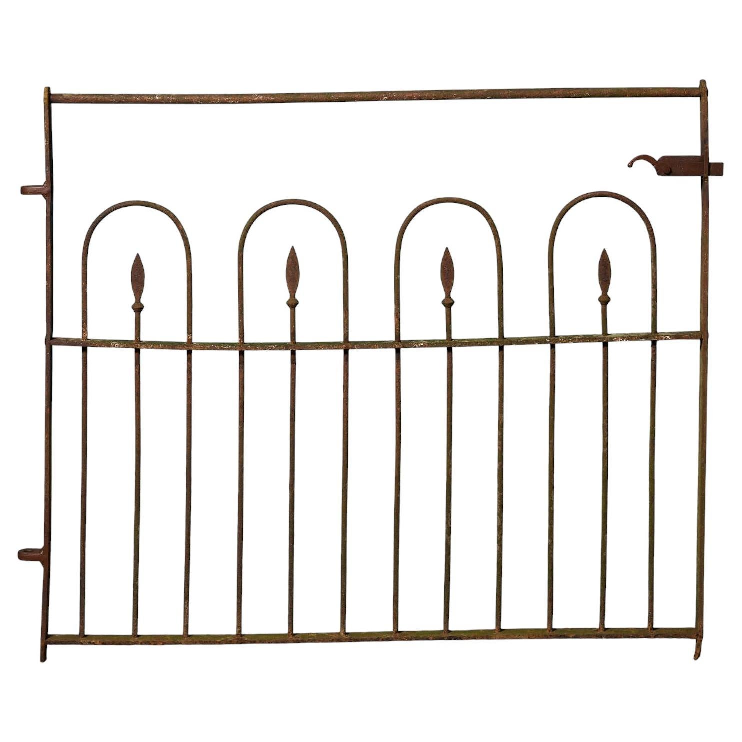 19th Century Victorian Wrought Iron Pedestrian Gate For Sale