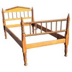 Used 19th Century Victorian Youth Spool Single Bed