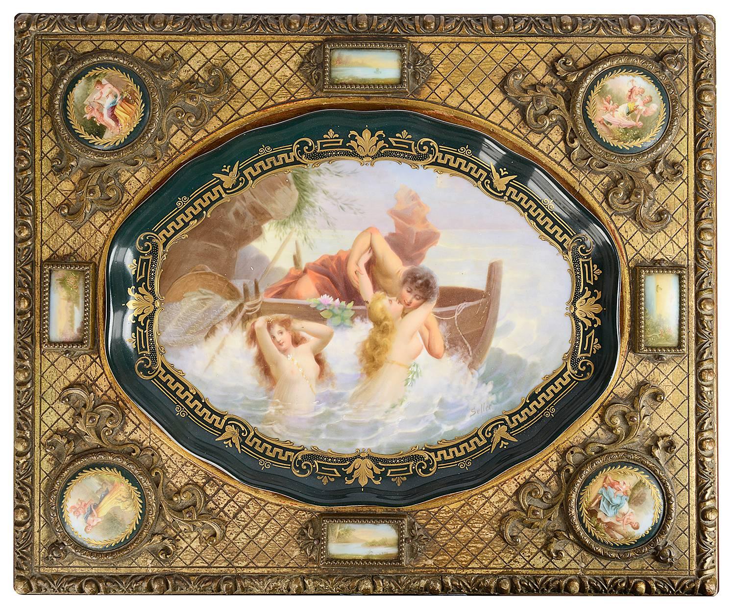 Tavolo montato in porcellana di Vienna del XIX secolo in vendita 2