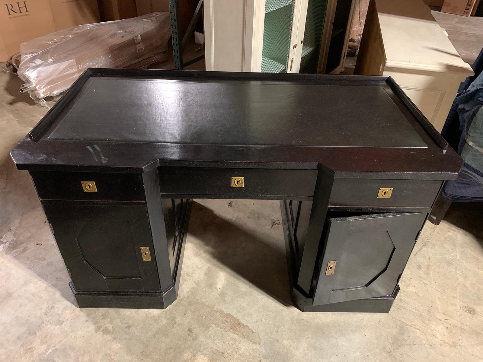 19th Century Vienna Secession Black Painted Desk 3