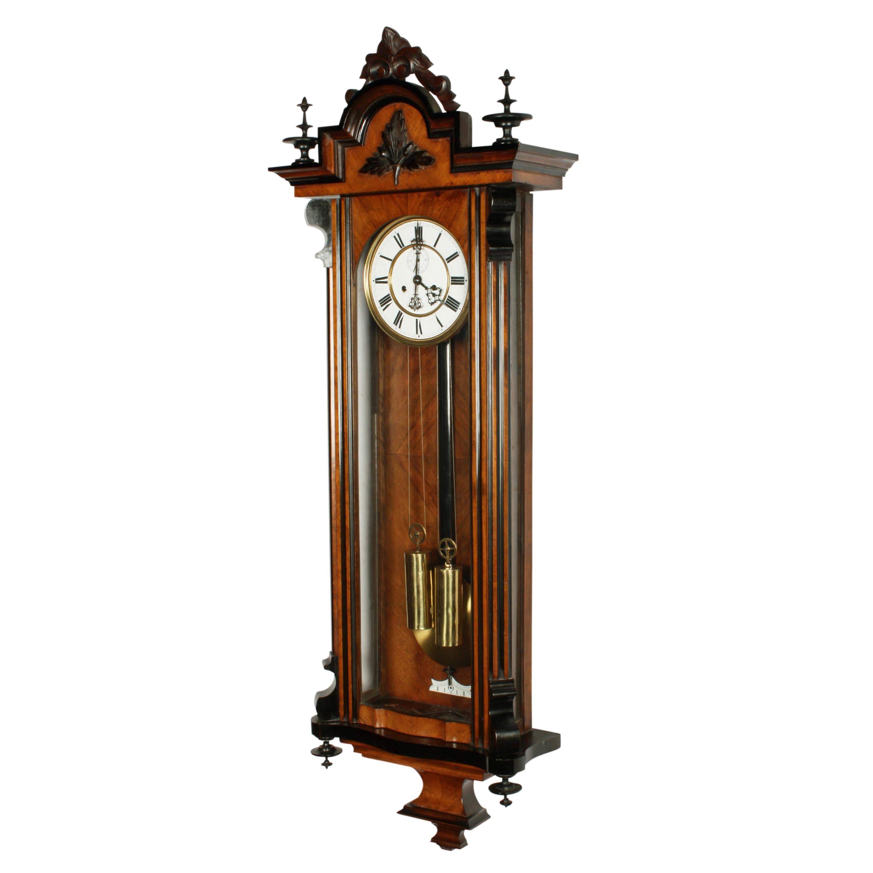 19th Century Vienna Wall Clock For Sale at 1stDibs
